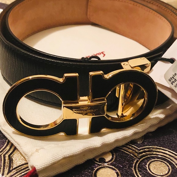 Salvatore Ferragamo Other - Ferragamo Men's Double Gancini Leather Belt 34-36